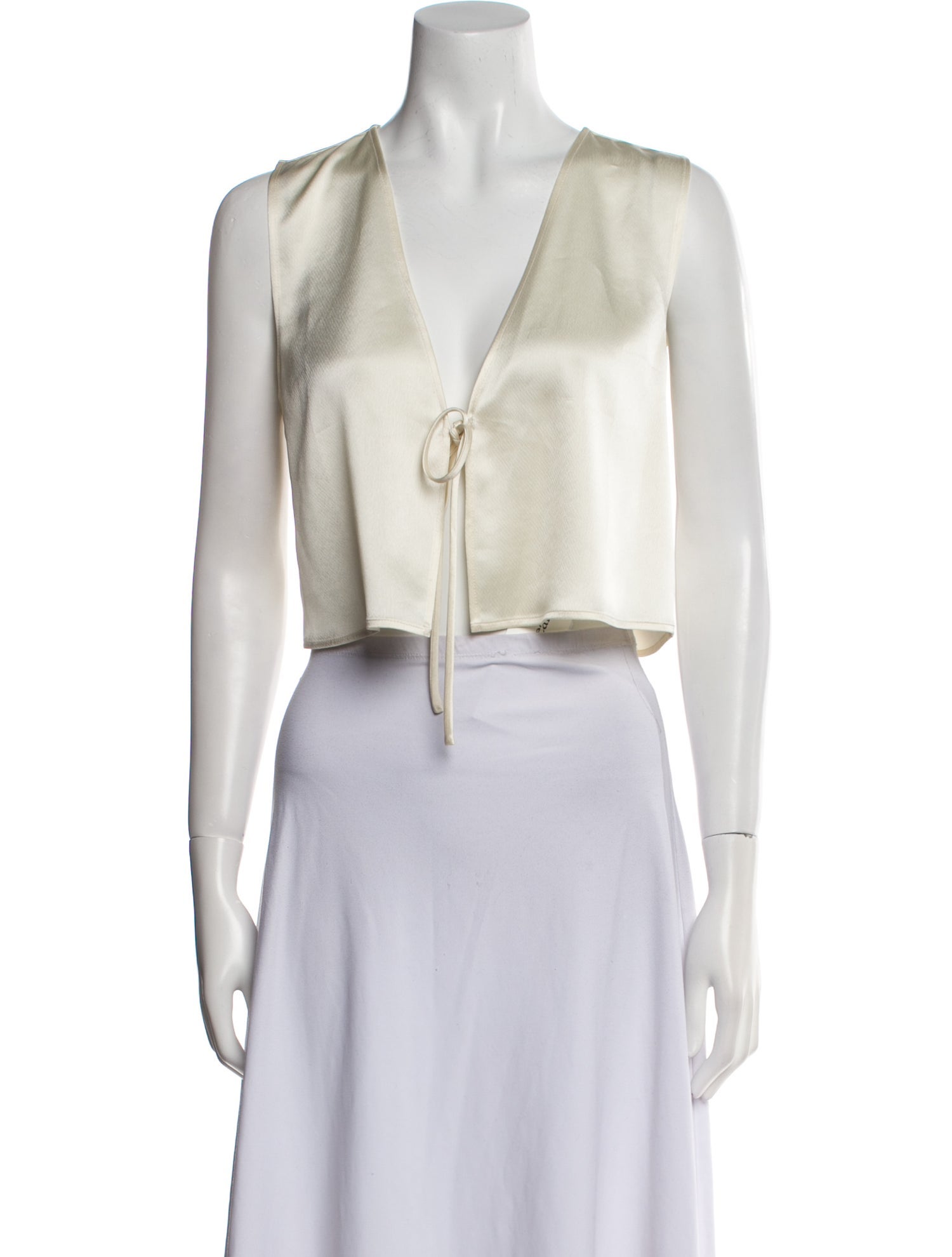 Leset V-Neck Sleeveless Crop Top w/ Tags