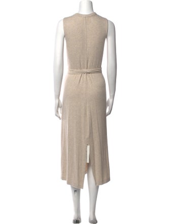 Leset Crew Neck Long Dress