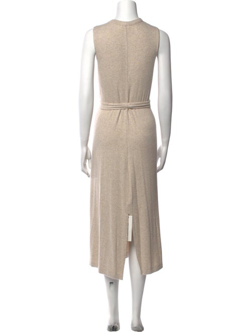 Leset Crew Neck Long Dress