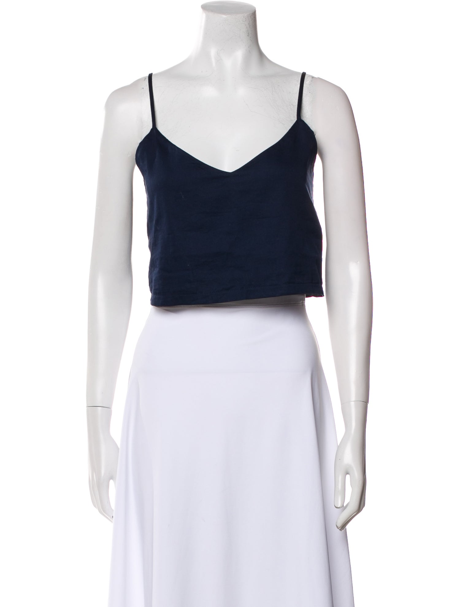 Leset V-Neck Sleeveless Crop Top