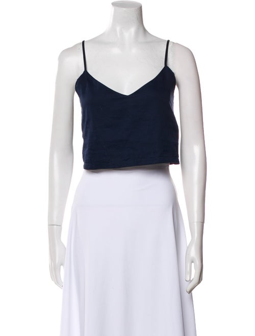Leset V-Neck Sleeveless Crop Top