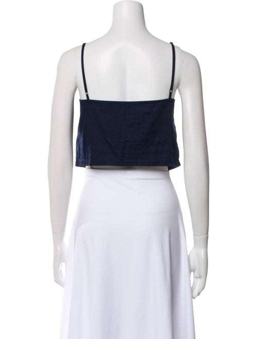 Leset V-Neck Sleeveless Crop Top