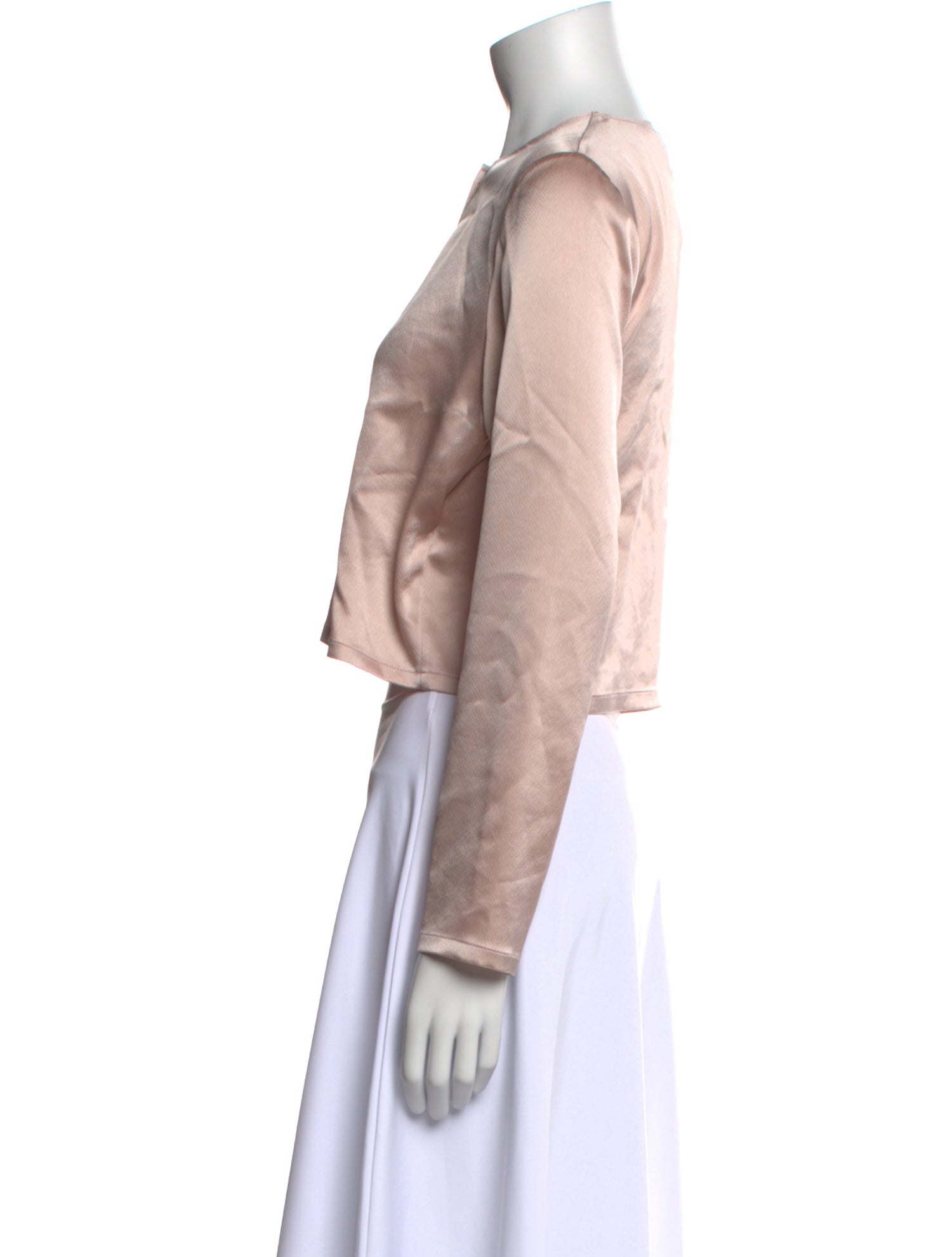 Leset Crew Neck Long Sleeve Crop Top w/ Tags