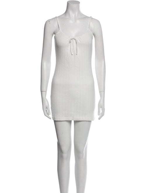 Leset Scoop Neck Mini Dress