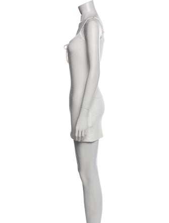 Leset Scoop Neck Mini Dress