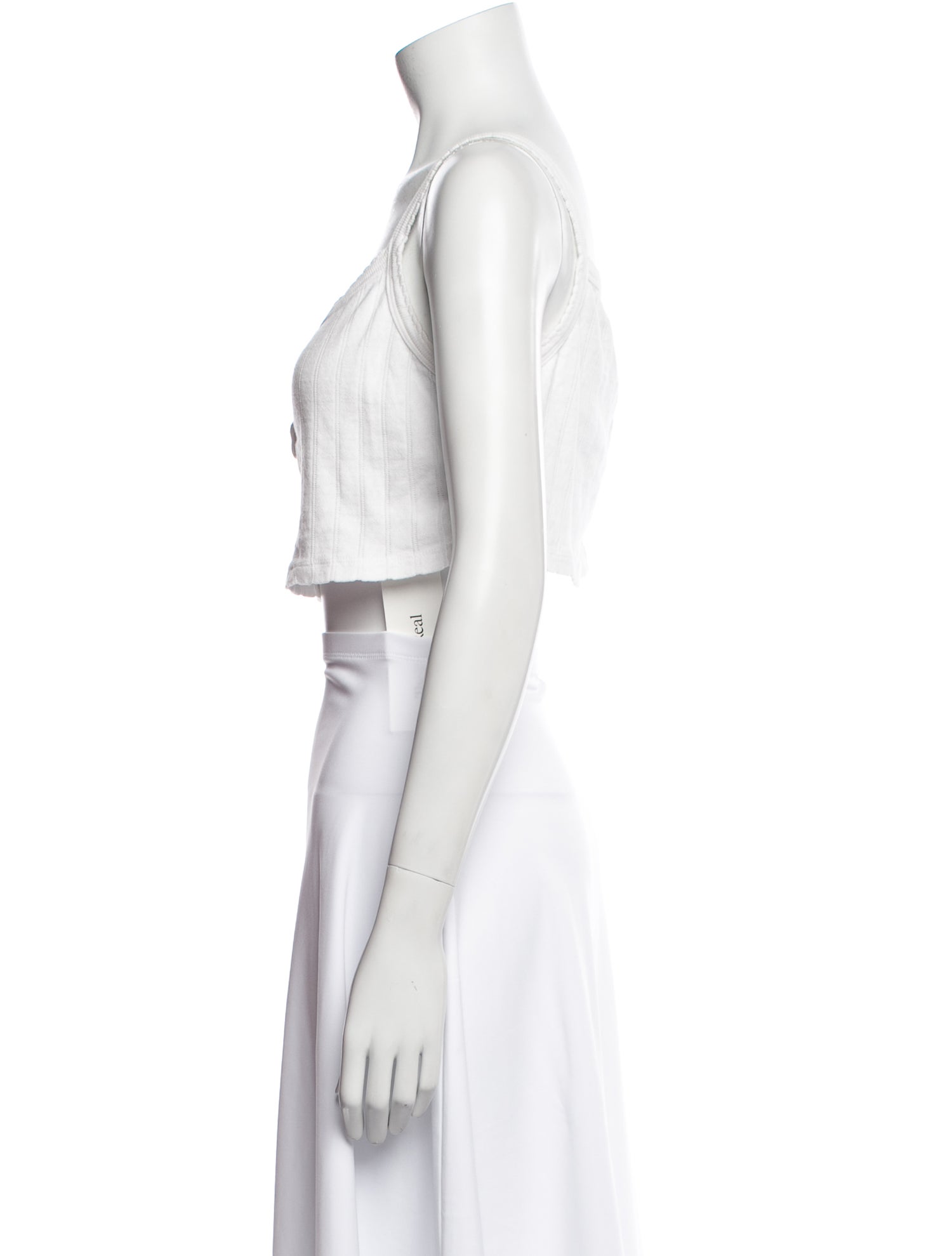 Leset Square Neckline Sleeveless Crop Top