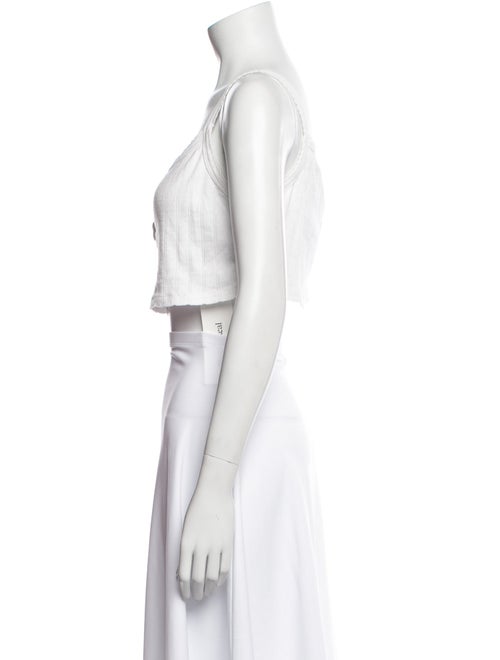 Leset Square Neckline Sleeveless Crop Top