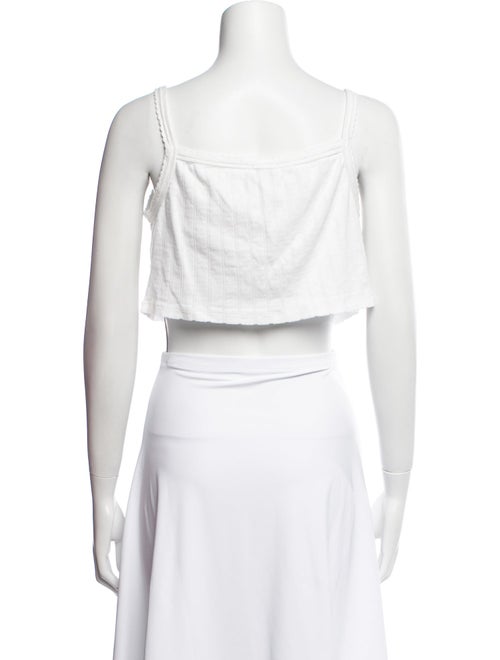 Leset Square Neckline Sleeveless Crop Top