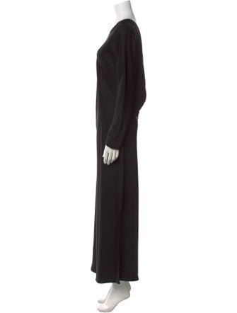 Leset Scoop Neck Long Dress