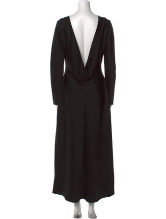 Leset Scoop Neck Long Dress