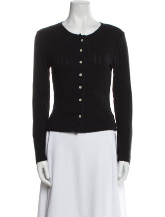 Leset Scoop Neck Long Sleeve Top