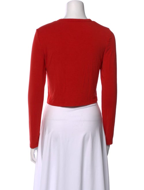 Leset Crew Neck Long Sleeve Crop Top