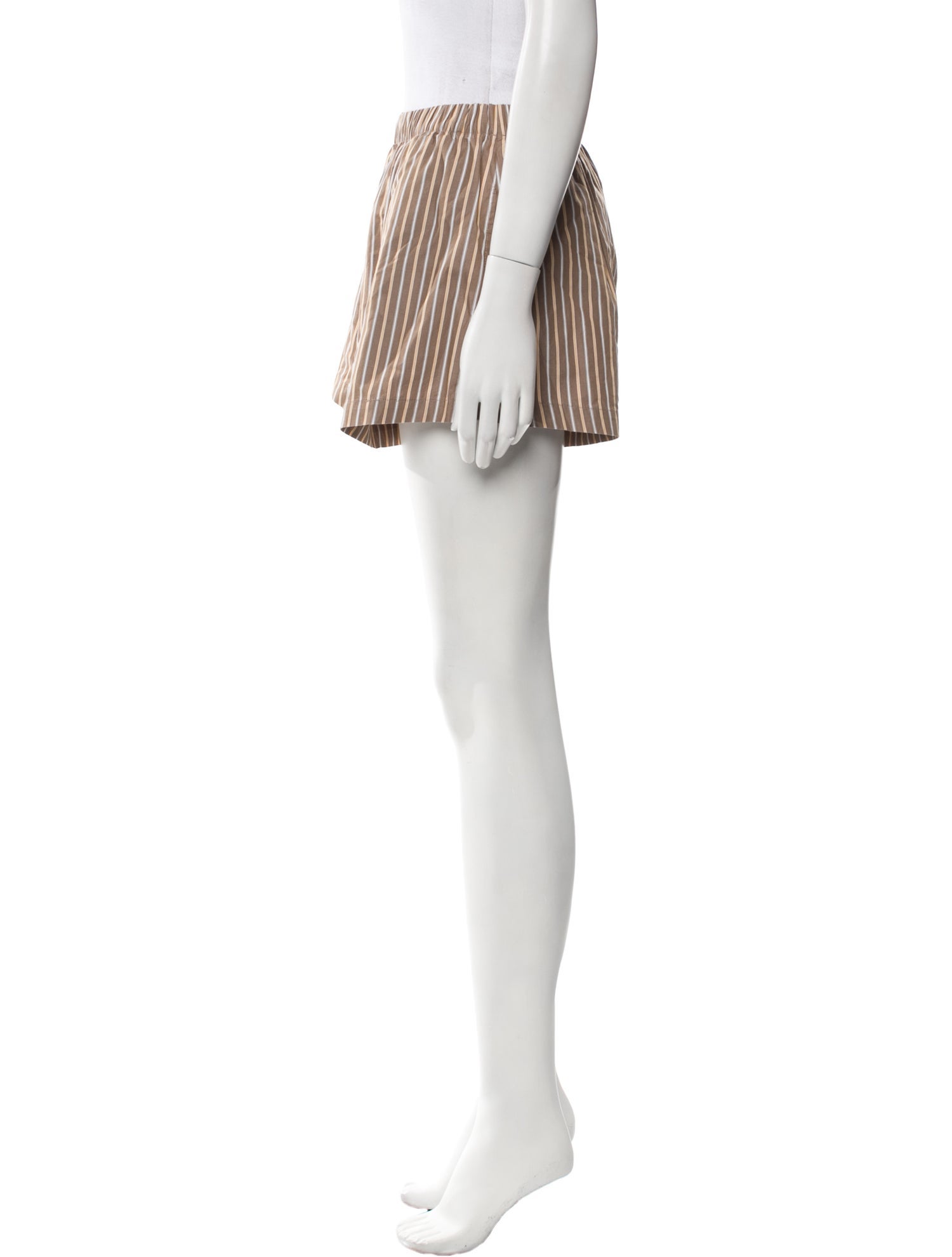 Leset Striped Mini Shorts