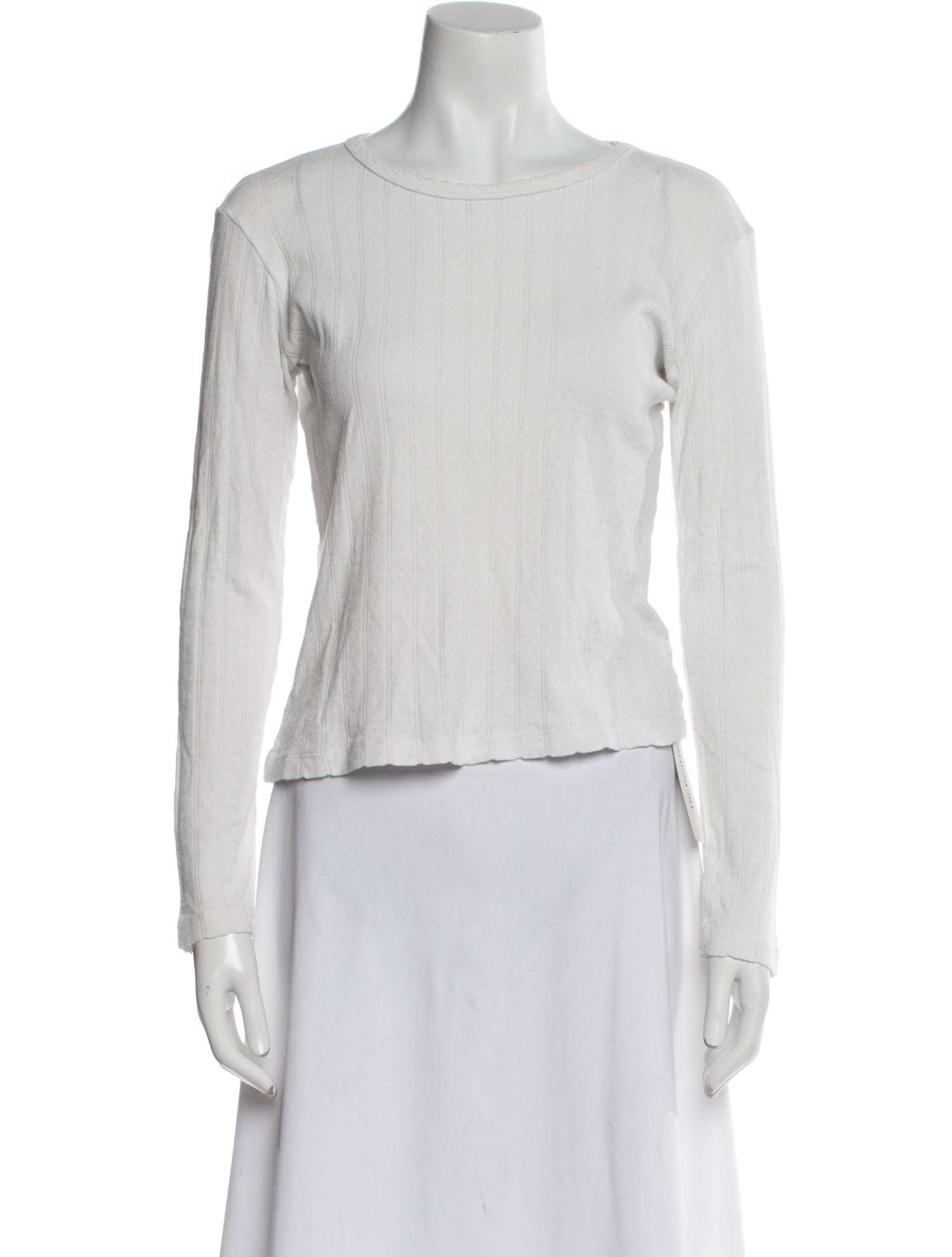 Leset Bateau Neckline Long Sleeve Top