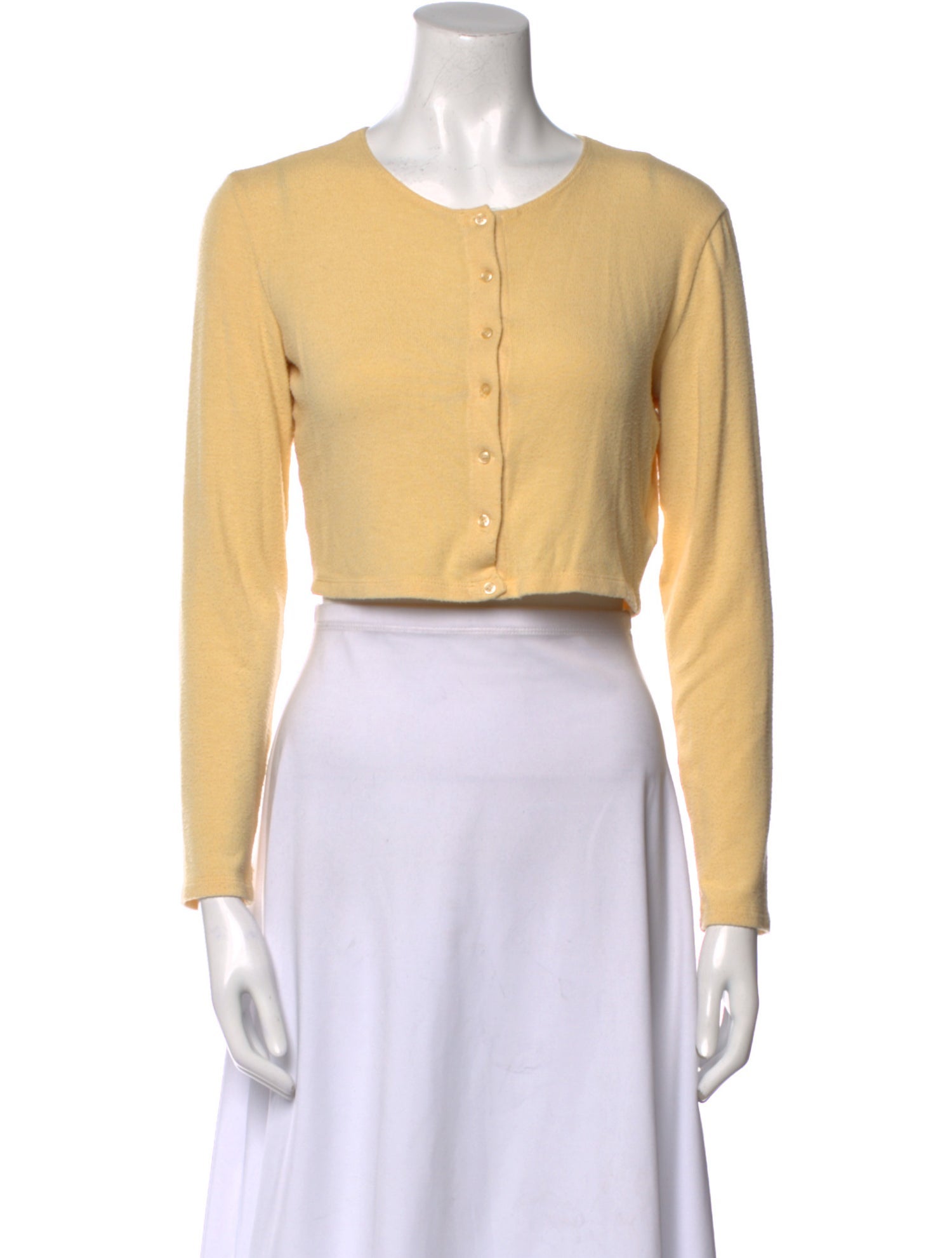 Leset Crew Neck Long Sleeve Crop Top