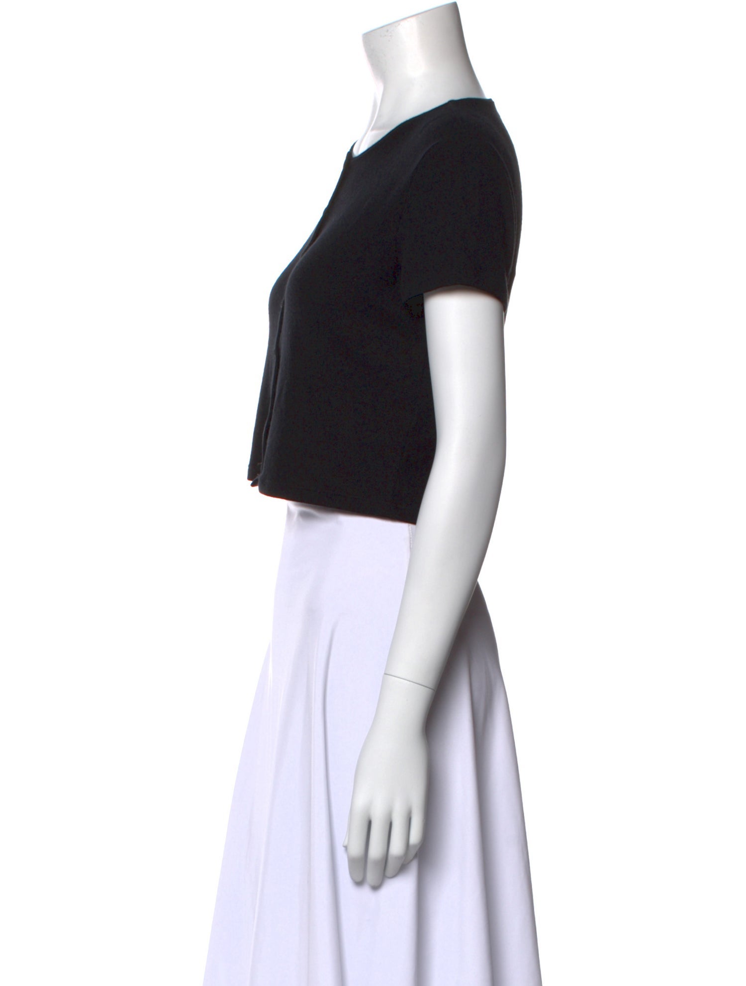 Leset Crew Neck Short Sleeve Crop Top