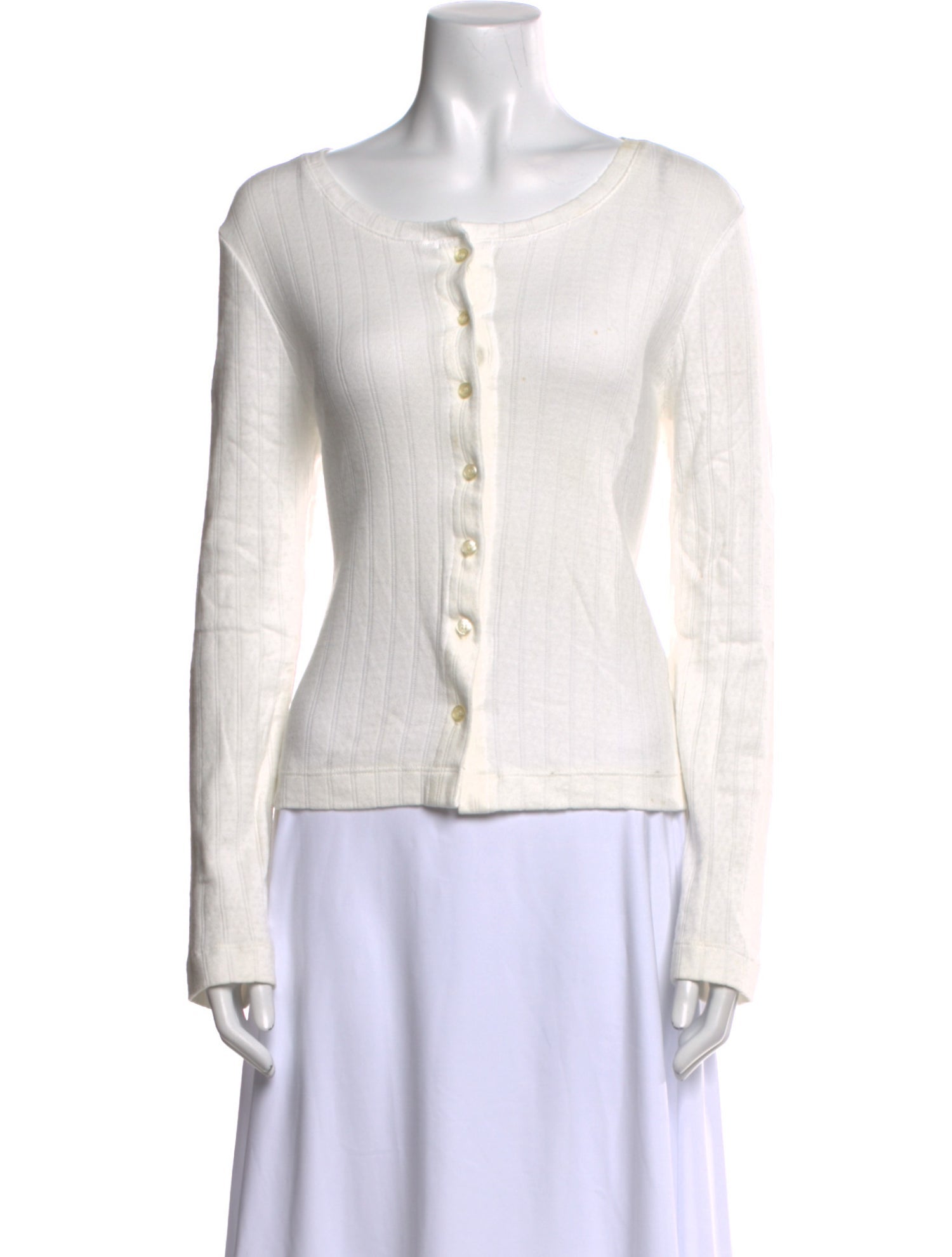 Leset Scoop Neck Long Sleeve Top