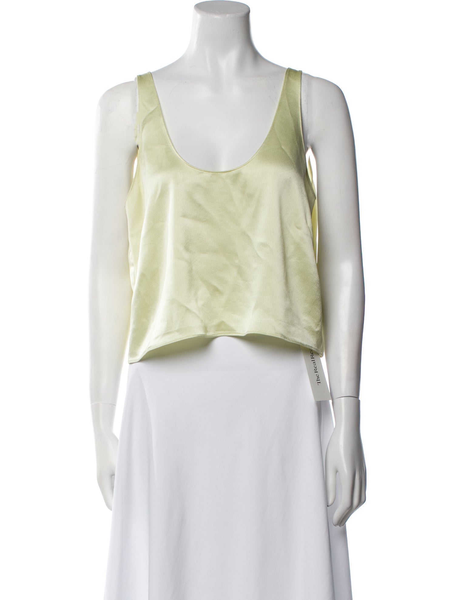 Leset Scoop Neck Sleeveless Crop Top