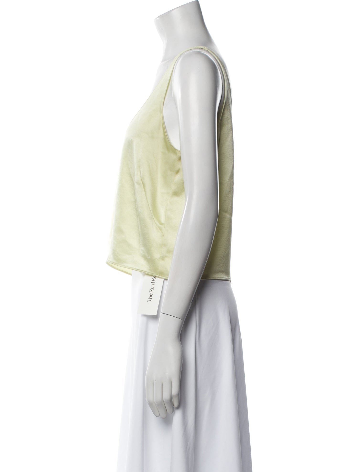 Leset Scoop Neck Sleeveless Crop Top