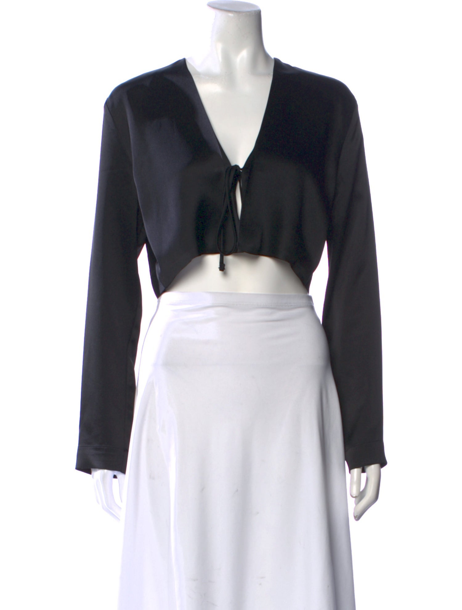 Leset V-Neck Long Sleeve Crop Top