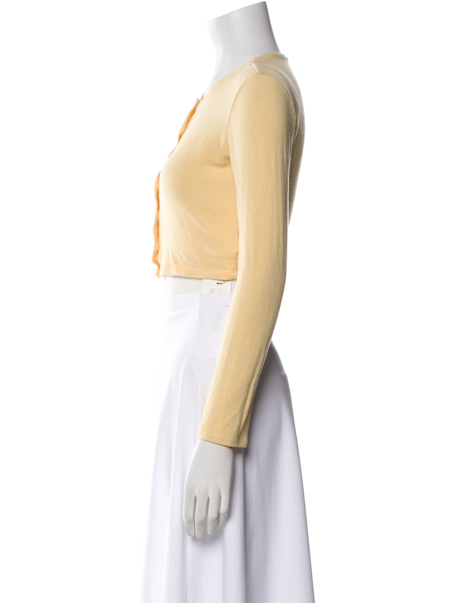 Leset Scoop Neck Long Sleeve Crop Top