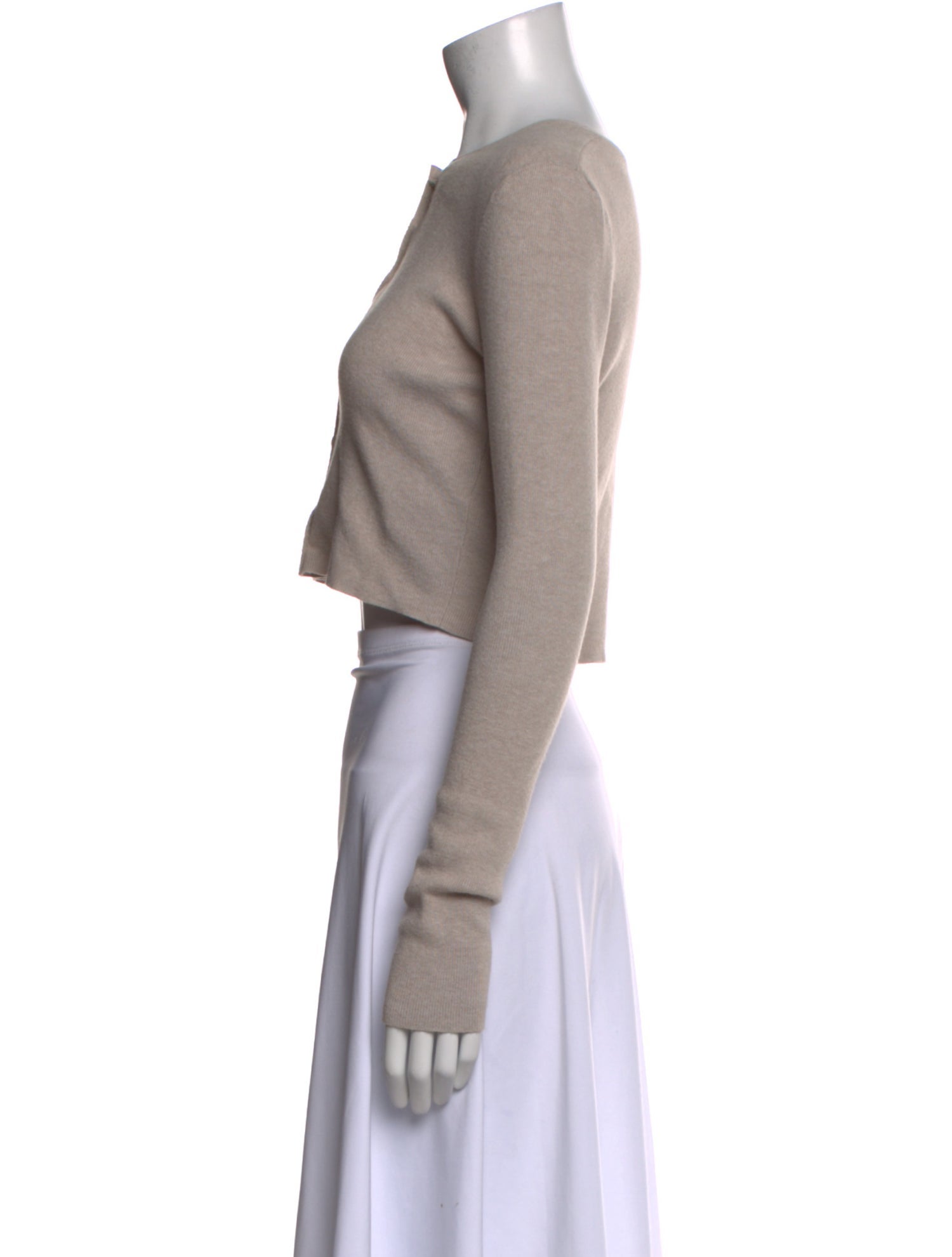 Leset Crew Neck Long Sleeve Crop Top