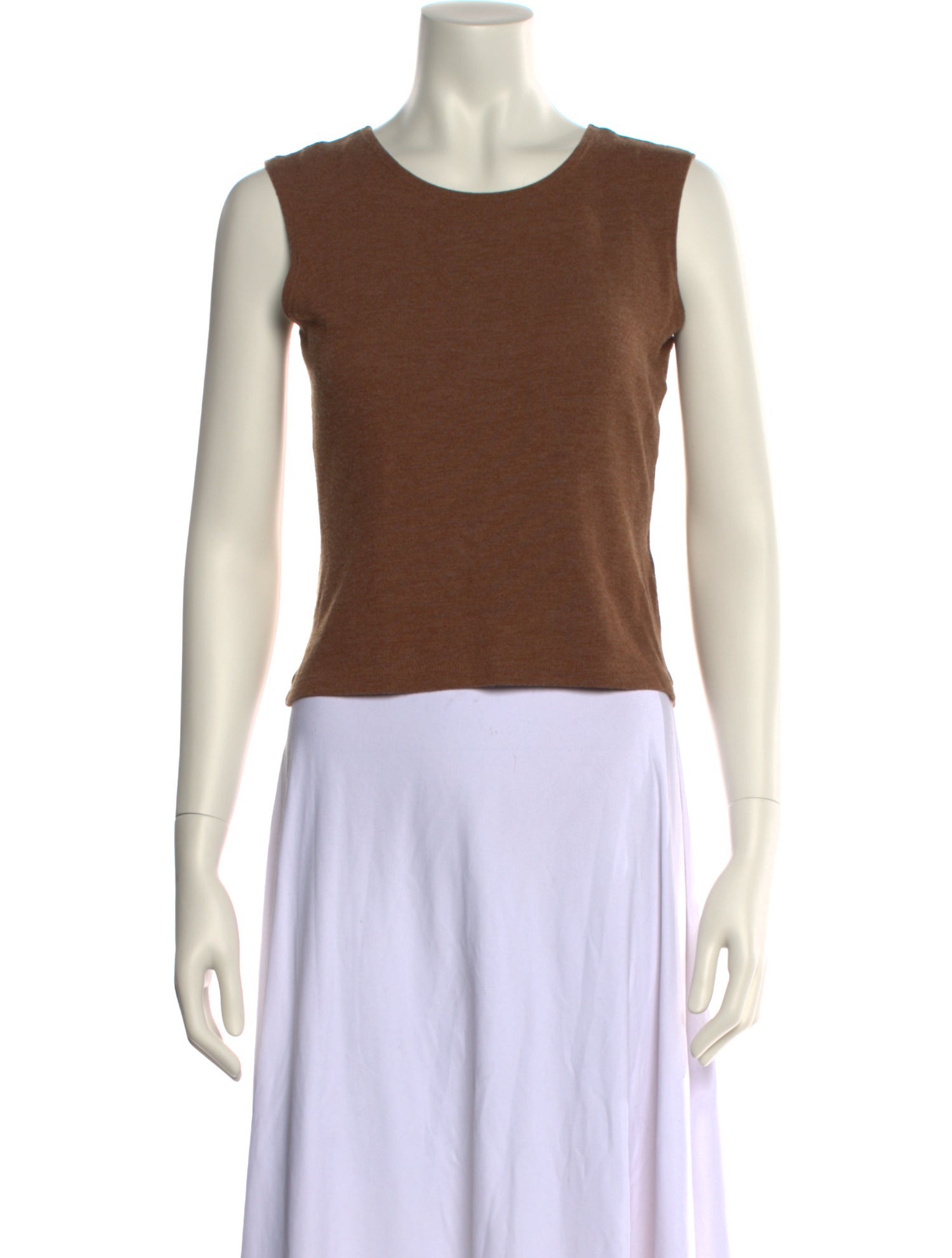 Leset Scoop Neck Sleeveless Top
