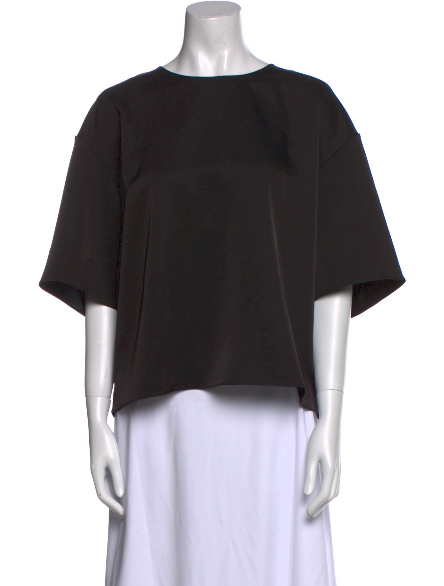 Leset Bateau Neckline Short Sleeve Blouse w/ Tags