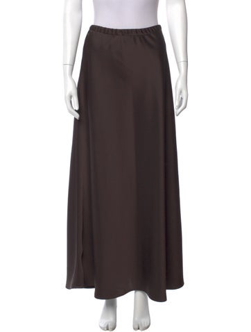 Pre-owned Leset Midi Length Skirt In Brown