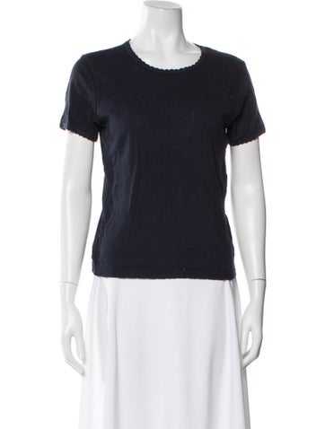 Pre-owned Leset Crew Neck Short Sleeve T-shirt In Black