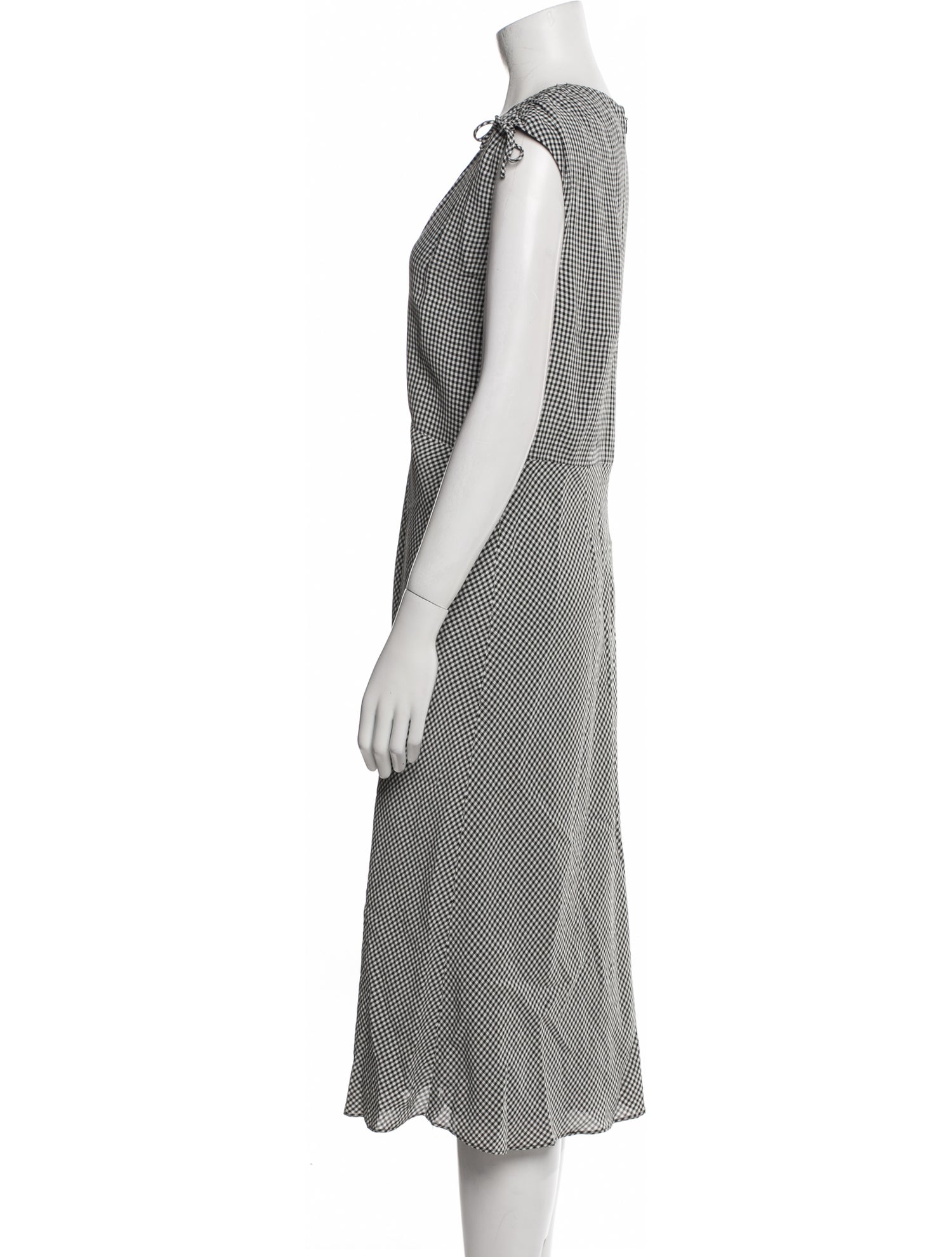 Lewit Plaid Print Midi Length Dress w/ Tags