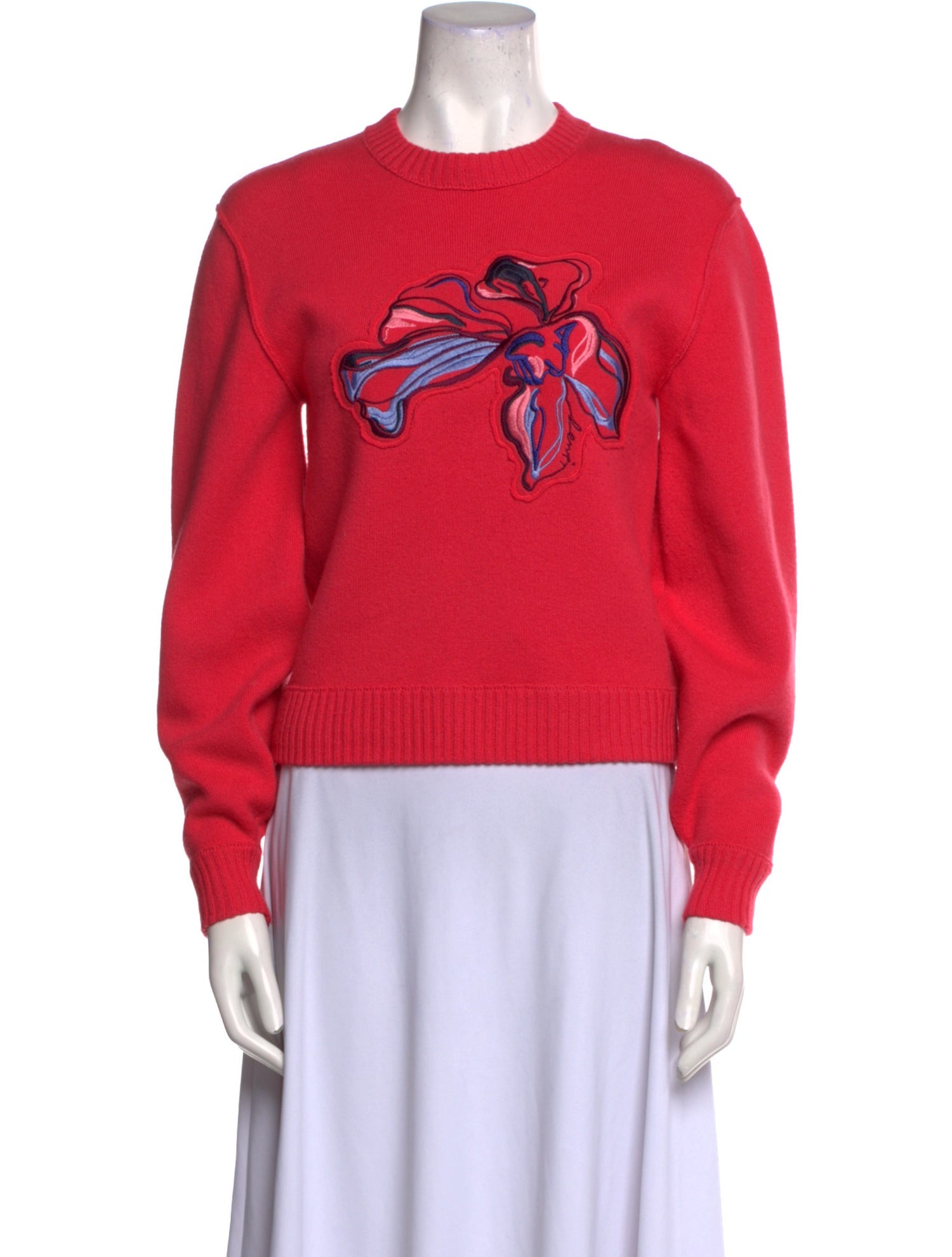 Lewit Cashmere Graphic Print Sweater