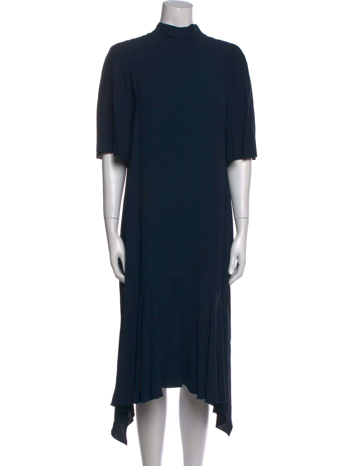 Lewit Mock Neck Midi Length Dress