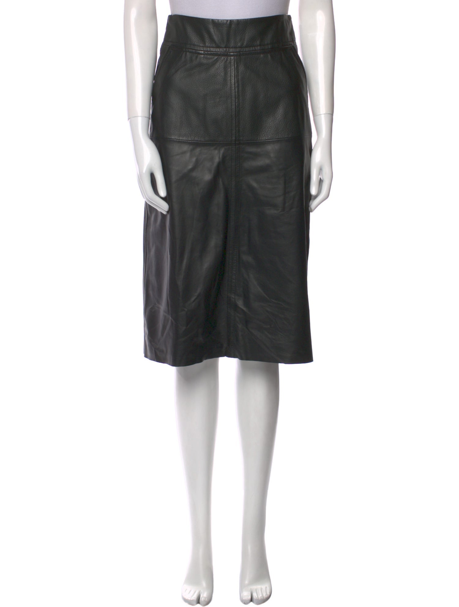 LTH JKT Leather Knee-Length Skirt