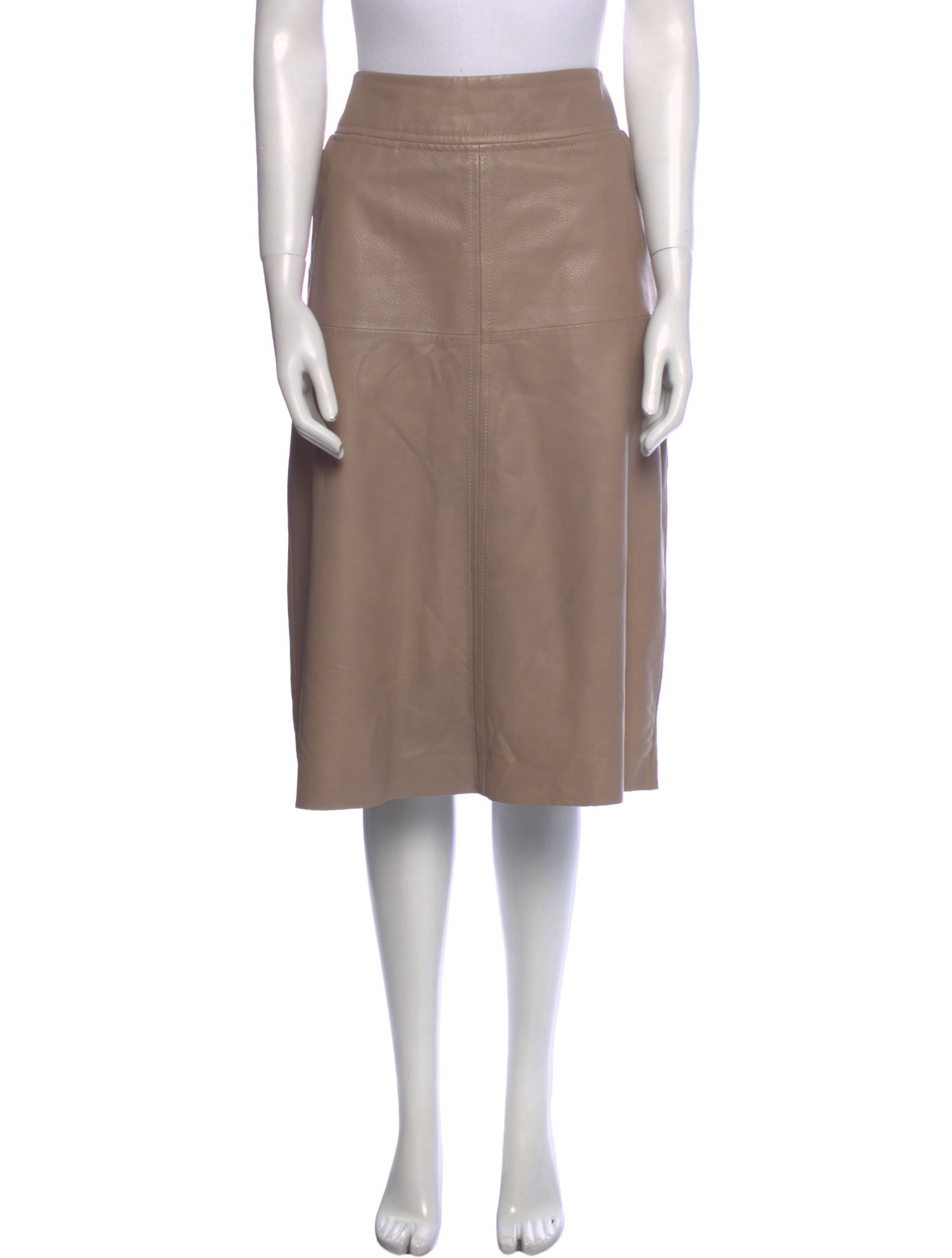 LTH JKT Leather Knee-Length Skirt