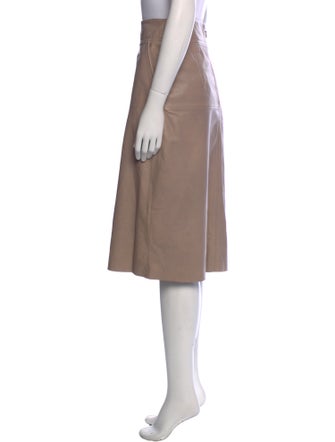 LTH JKT Leather Knee-Length Skirt
