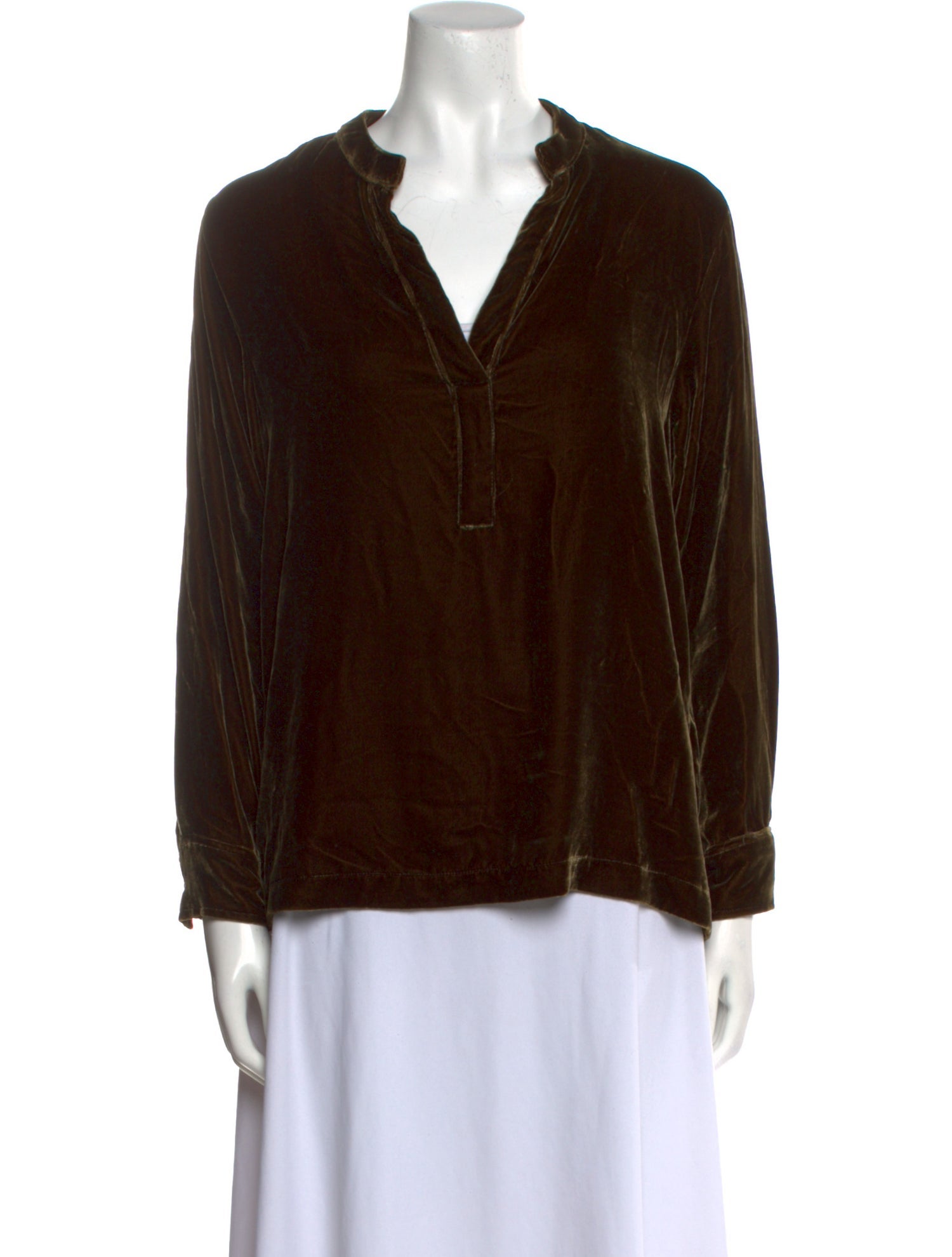 Lanthropy V-Neck Long Sleeve Top