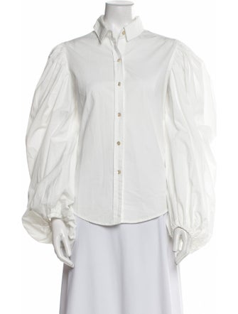 Lanthropy Long Sleeve Button-Up Top