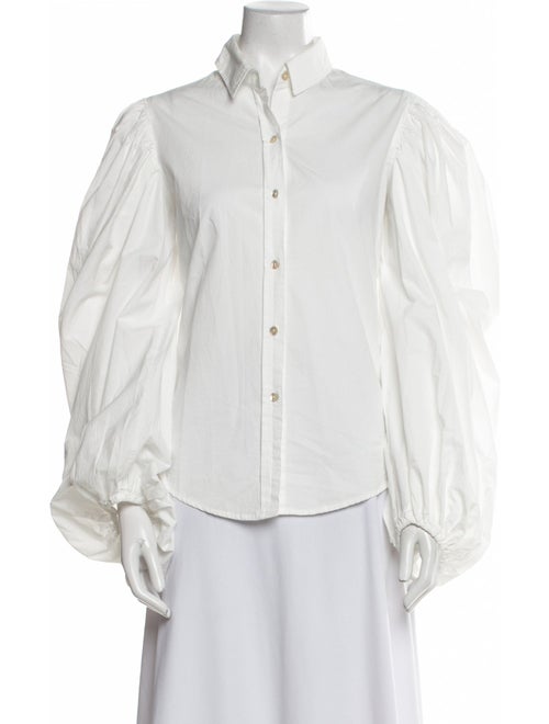 Lanthropy Long Sleeve Button-Up Top