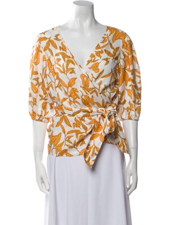 Lanthropy Linen Printed Blouse