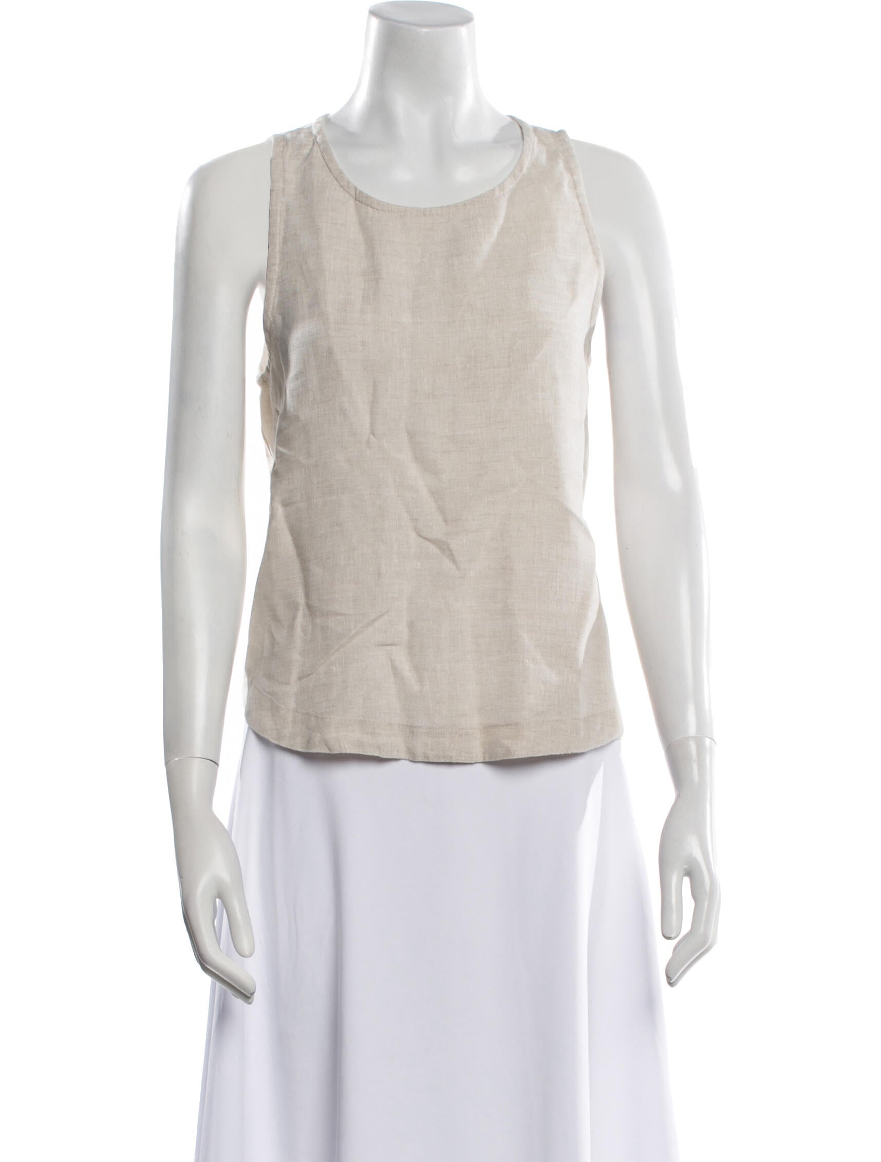 Lanthropy Silk Scoop Neck Top