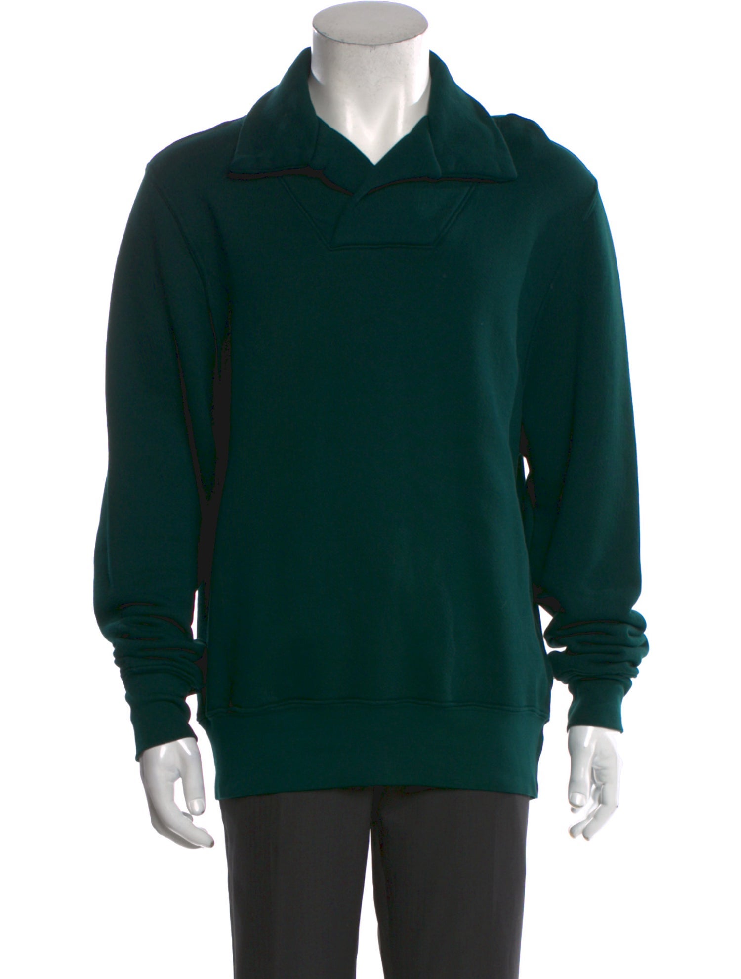 Les Tien Collar Long Sleeve Polo Sweater