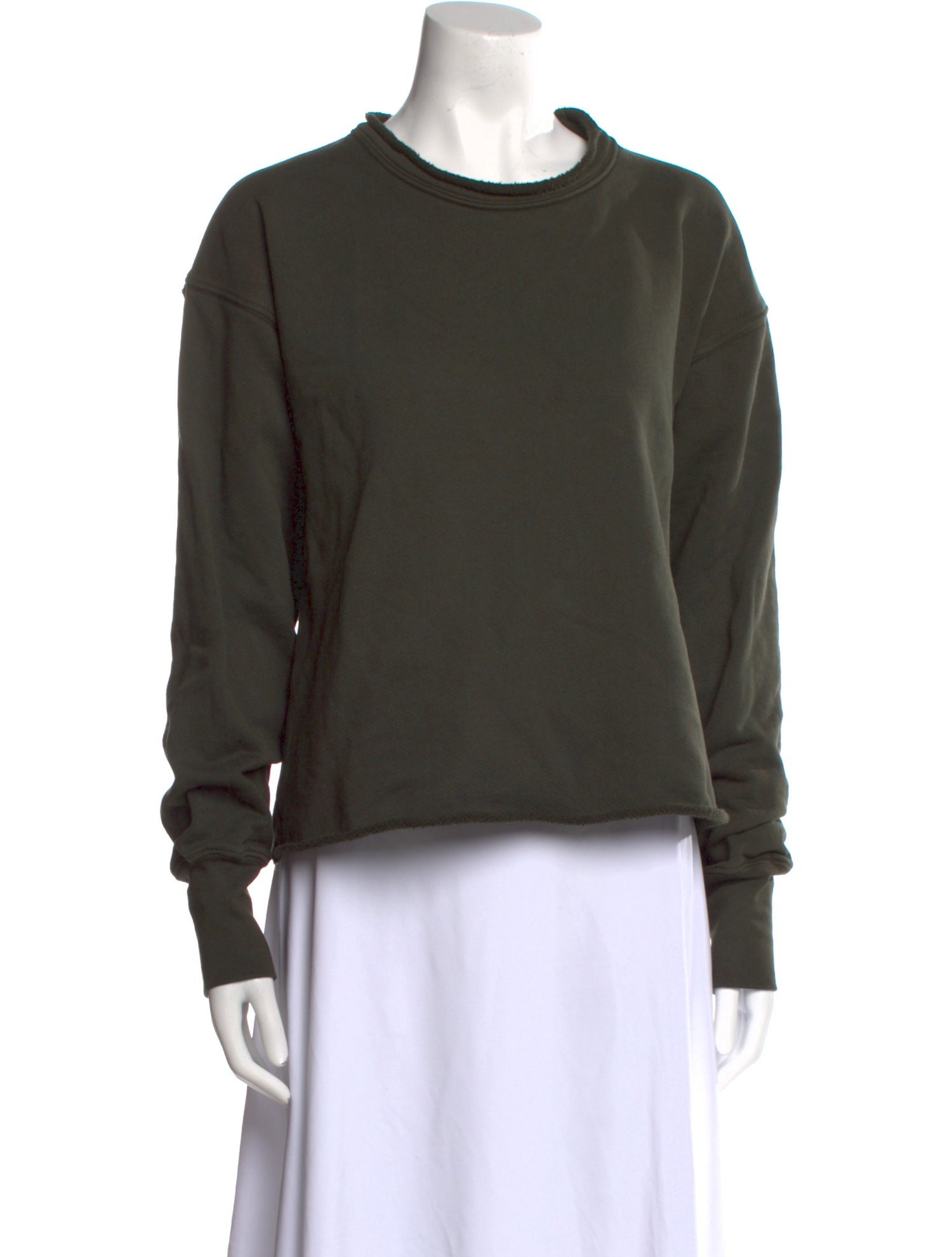 Les Tien Mock Neck Long Sleeve Sweatshirt