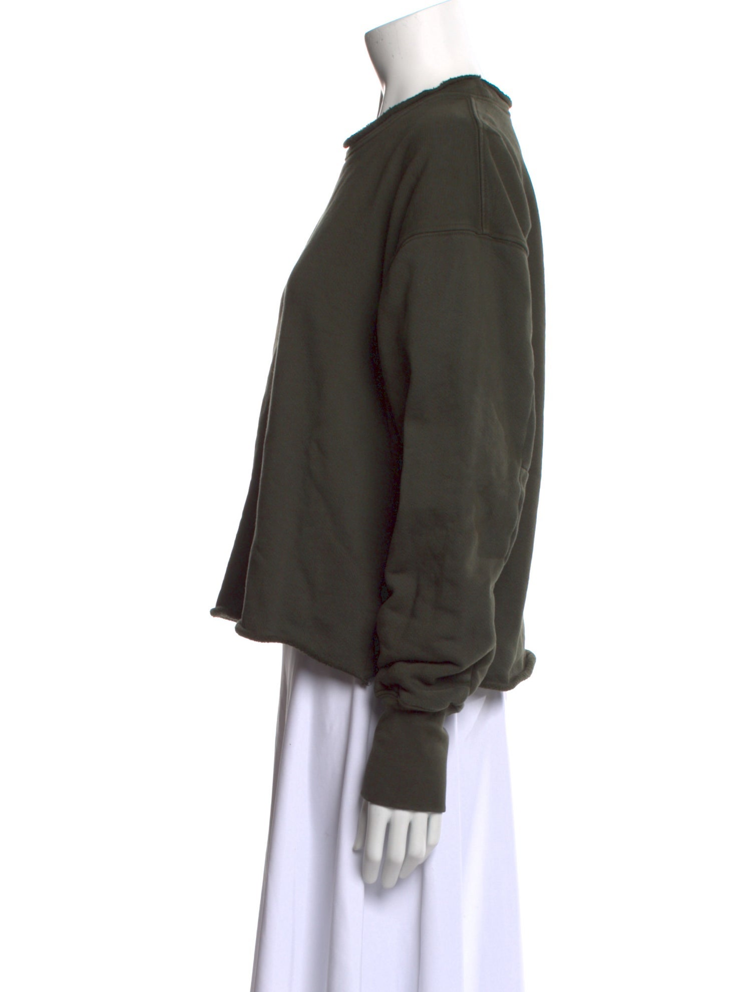 Les Tien Mock Neck Long Sleeve Sweatshirt