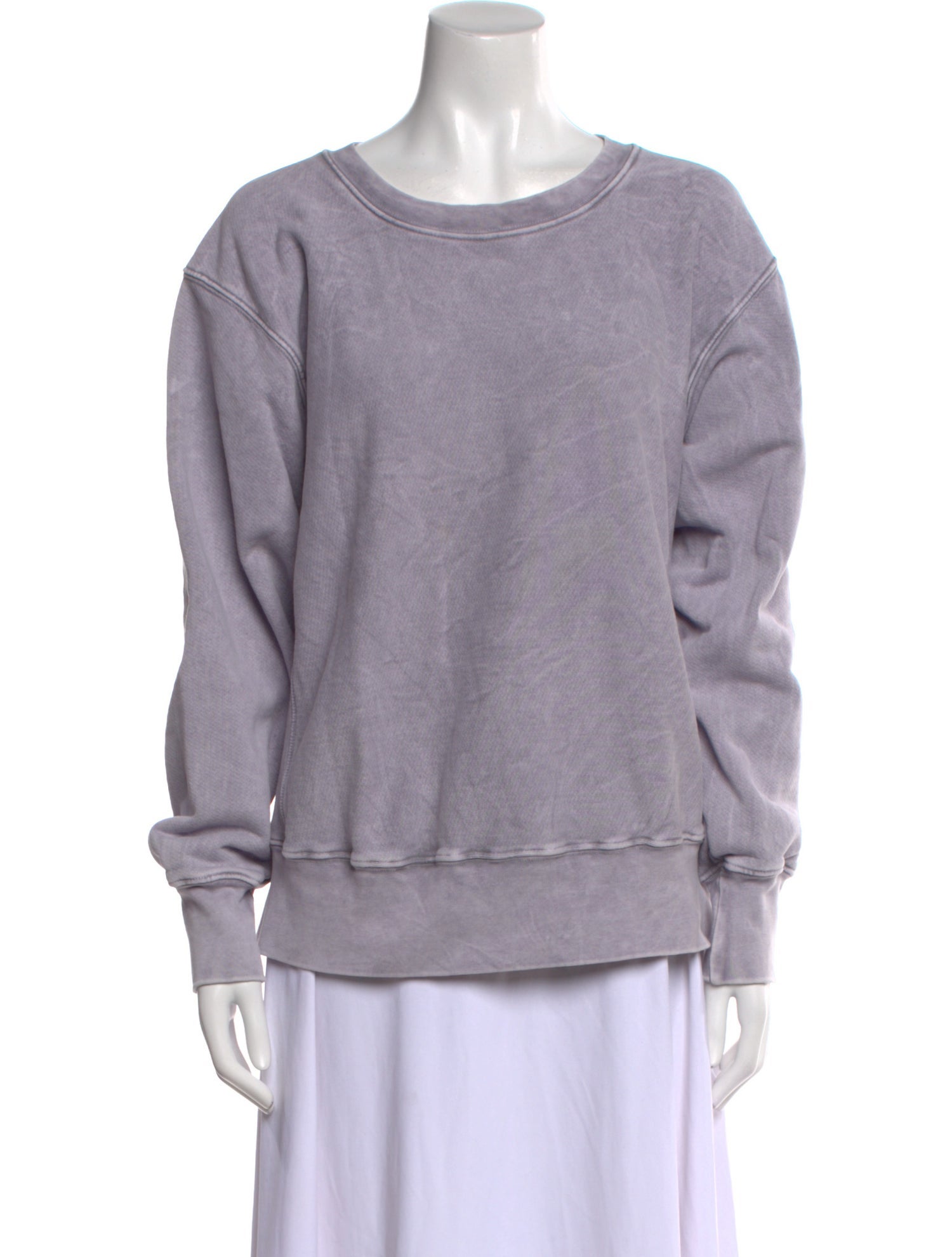 Les Tien Bateau Neckline Long Sleeve Sweatshirt