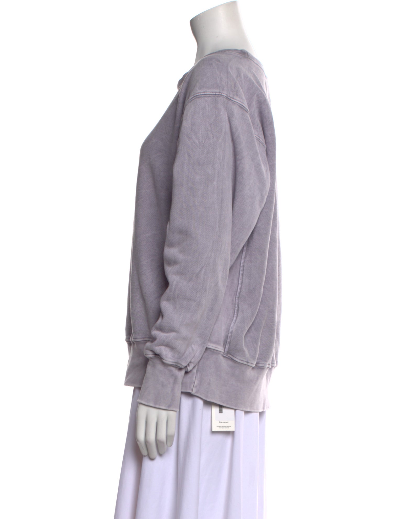 Les Tien Bateau Neckline Long Sleeve Sweatshirt