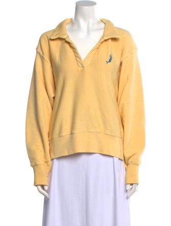 Les Tien V-Neck Long Sleeve Sweatshirt