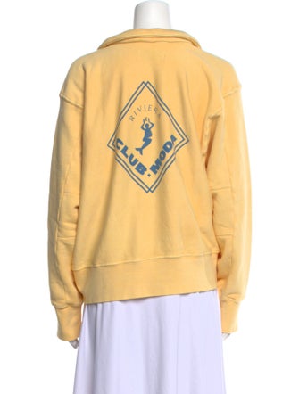 Les Tien V-Neck Long Sleeve Sweatshirt