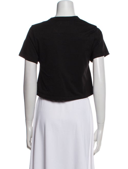 Les Tien Crew Neck Short Sleeve Crop Top