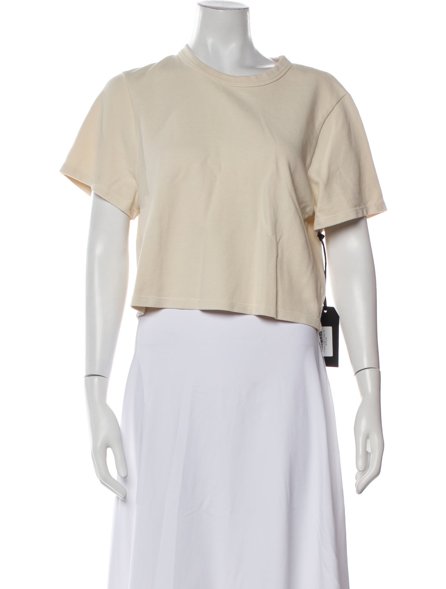 Les Tien Crew Neck Short Sleeve Crop Top w/ Tags